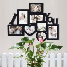 Zipcode Design 8 Opening Wooden Photo Collage Wall Hanging Picture Frame ZIPC6116
